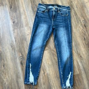 Liverpool jeans ankle frayed size 30